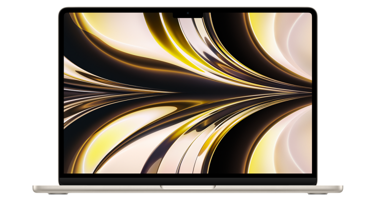 Купить Ноутбук MacBook Air 13" 2022 чип M2, 8 ГБ, 256 ГБ SSD, Starlight MLY13