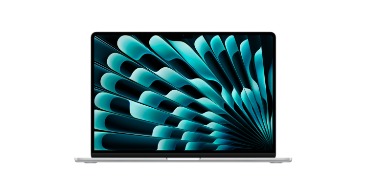 Купить Ноутбук MacBook Air 15" (M2, 8C CPU/10C GPU, 2023), 8 ГБ, 256 ГБ SSD, серебристый MQKR3