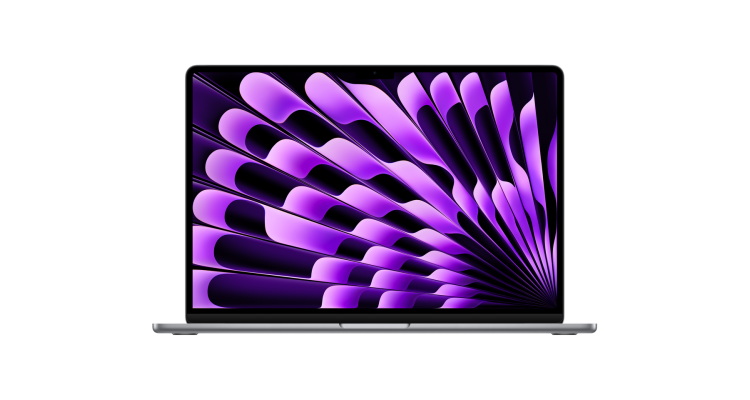 Купить Ноутбук MacBook Air 15" (M2, 8C CPU/10C GPU, 2023), 8 ГБ, 512 ГБ SSD, «серый космос» MQKQ3