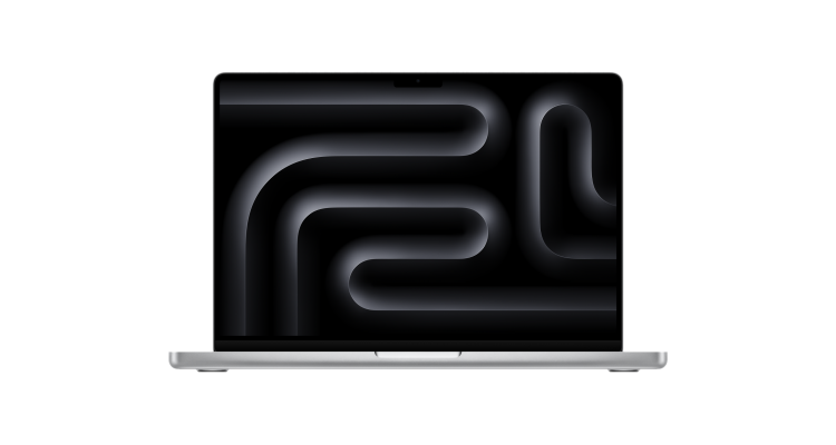 Ноутбук Apple MacBook Pro 14" (M3 10C CPU, 8C GPU, 2023) 8 ГБ, 512 ГБ SSD, серебристый
