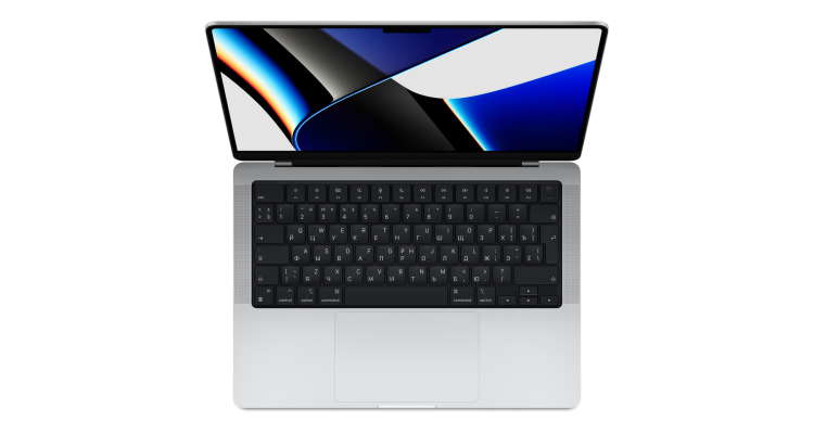 Ноутбук MacBook Pro 14" (M1 Pro 8C CPU, 14C GPU, 2021) 16 ГБ, 512 ГБ SSD, серебристый MKGR3RU/A