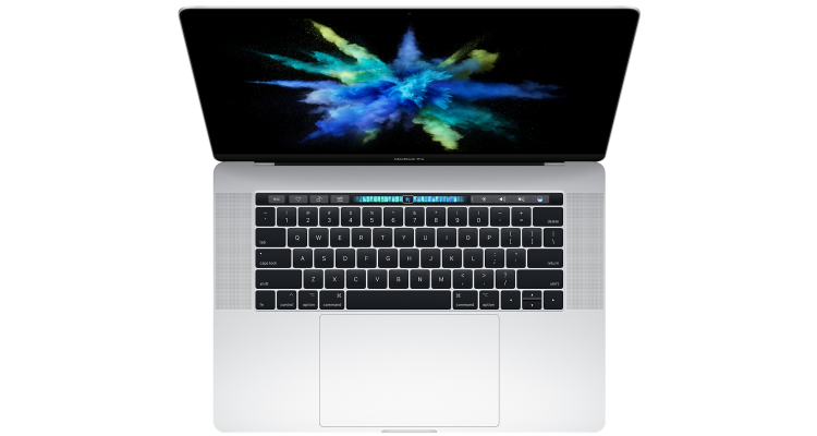Ноутбук MacBook Pro 15" Core i7 2,8 ГГц, 16 ГБ, 256 ГБ SSD, Radeon Pro 555, Touch Bar серебристый