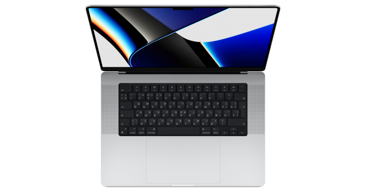 Ноутбук MacBook Pro 16" (M1 Pro 10C CPU, 16C GPU, 2021) 16 ГБ, 1 ТБ SSD, серебристый
