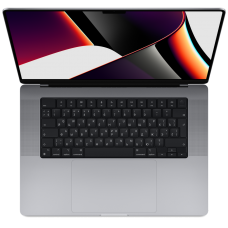 Ноутбук MacBook Pro 16" (M1 Max 10C CPU, 32C GPU, 2021) 32 ГБ, 1 ТБ SSD, «серый космос»