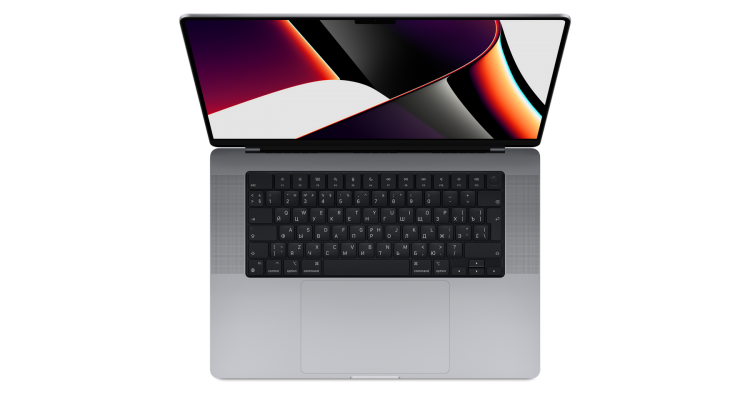 Ноутбук MacBook Pro 16" (M1 Pro 10C CPU, 16C GPU, 2021) 16 ГБ, 1 ТБ SSD, «серый космос»