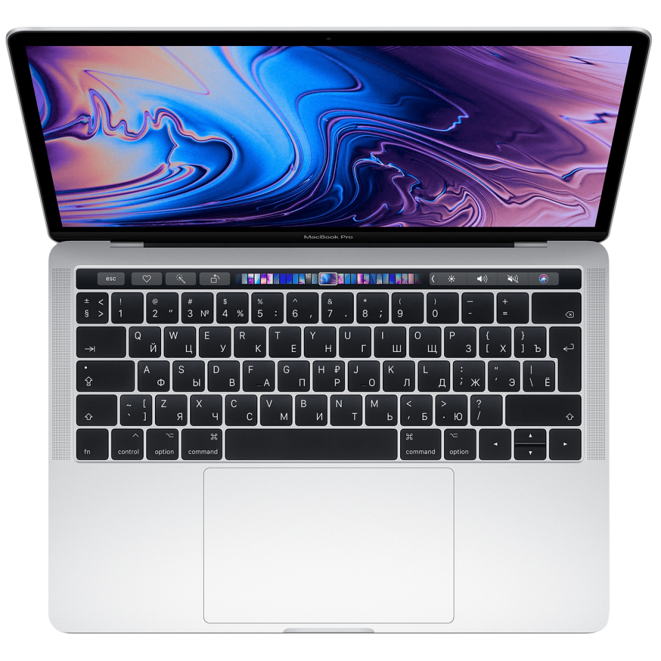 Ноутбук Apple MacBook Pro 13 Core i5 2,3 ГГц, 8 ГБ, 512 ГБ SSD, Iris Plus  655, Touch Bar серебристый