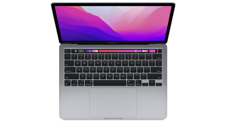 Ноутбук MacBook Pro 13" чип M2, 8 ГБ, 512 ГБ SSD, Space Gray MNEJ3