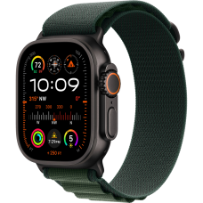 Apple Watch Ultra 2 GPS + Cellular, 49 мм, корпус из черного титана, ремешок Alpine зеленого цвета, размер M