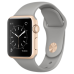 Apple Watch Series 2, 38 мм, корпус из золотистого алюминия, спортивный ремешок цвета «серый камень»