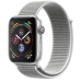 Apple Watch Series 4, 44 мм, корпус из алюминия серебристого цвета, спортивный браслет цвета белая ракушка