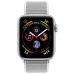 Apple Watch Series 4, 40 мм, корпус из алюминия серебристого цвета, спортивный браслет цвета «белая ракушка»