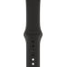 Apple Watch Series 4, 40 мм, корпус из алюминия цвета «серый космос», спортивный ремешок чёрного цвета