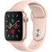 Часы Apple Watch Series 5, 40 мм, корпус из алюминия золотого цвета, спортивный браслет цвета «розовый песок»