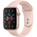 Часы Apple Watch Series 5, 44 мм, корпус из алюминия золотого цвета, спортивный браслет цвета «розовый песок»