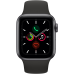 Часы Apple Watch Series 5, 40 мм, корпус из алюминия цвета «серый космос», спортивный браслет чёрного цвета