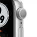 Apple Watch Nike Series 6, 40 мм, корпус из алюминия серебристого цвета, спортивный ремешок Nike цвета «чистая платина/чёрный»