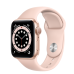 Apple Watch Series 6, 40 мм, корпус из алюминия золотого цвета, спортивный ремешок цвета «розовый песок»