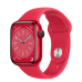 Apple Watch Series 8, 41 мм, корпус из алюминия (PRODUCT)RED, спортивный ремешок цвета (PRODUCT)RED
