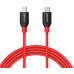 Кабель Anker Powerline+ USB-C to USB-C 2.0 3ft UN Red with Pouch with Offline Packaging V3