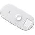 Беспроводная зарядка для телефона и Apple Watch/Pods быстрая Baseus Smart 3in1 - Белая (WX3IN1-02)