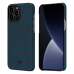Чехол Pitaka MagEZ Case для iPhone 13 Pro Max 6.7", черно-синий, кевлар (арамид)