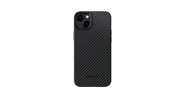 Противоударный чехол Pitaka MagEZ Pro 4 для iPhone 15 Pro Max (6.1"), черно-серый, кевлар (арамид)