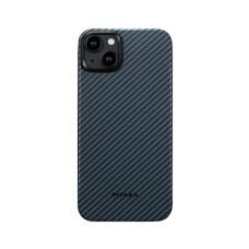 Чехол Pitaka MagEZ Case 4 для iPhone 15 Pro Max (6.7"), черно-синий, кевлар (арамид)