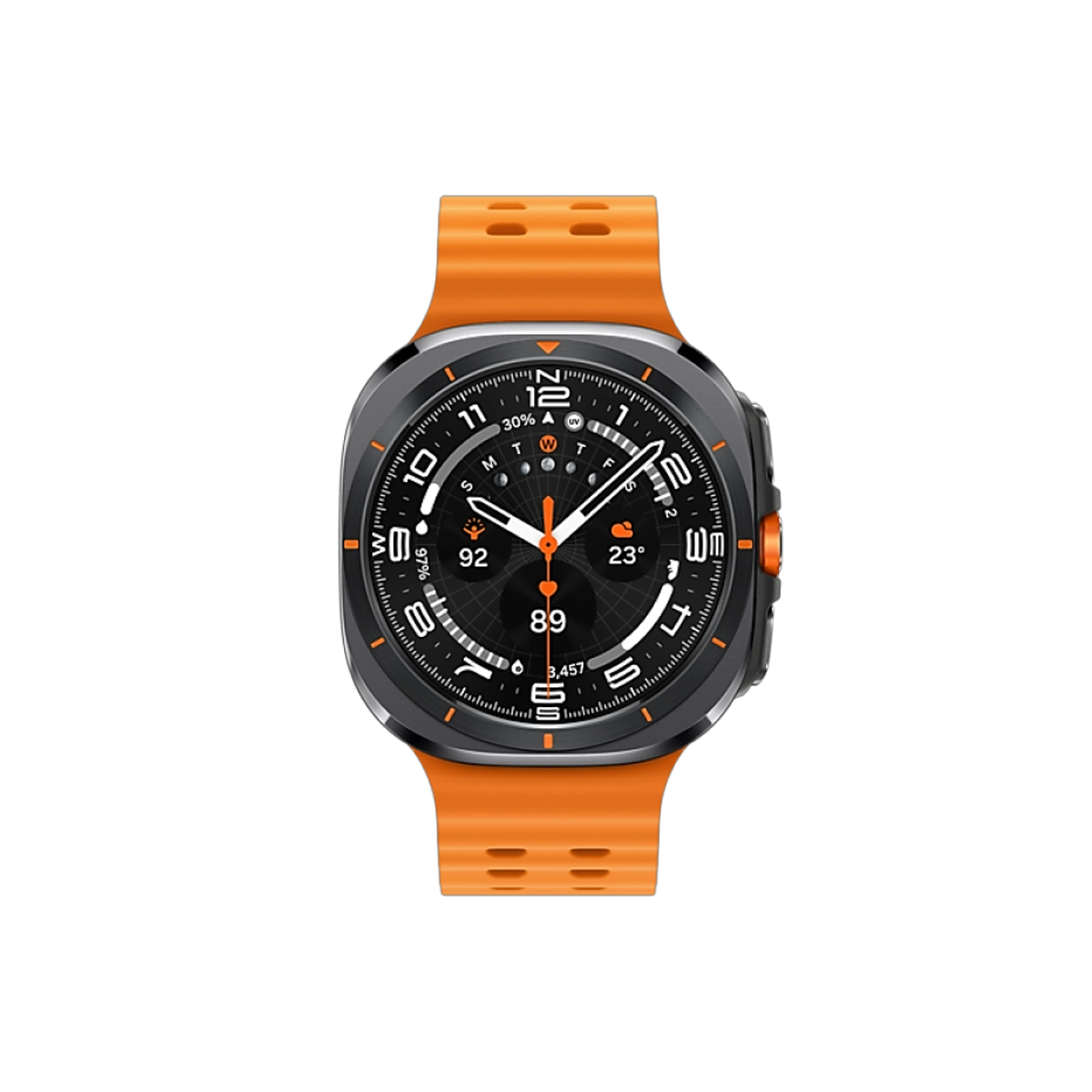 Фото Умные часы Samsung Galaxy Watch Ultra, 47 мм, титан, ремешок Marine, Серый титан