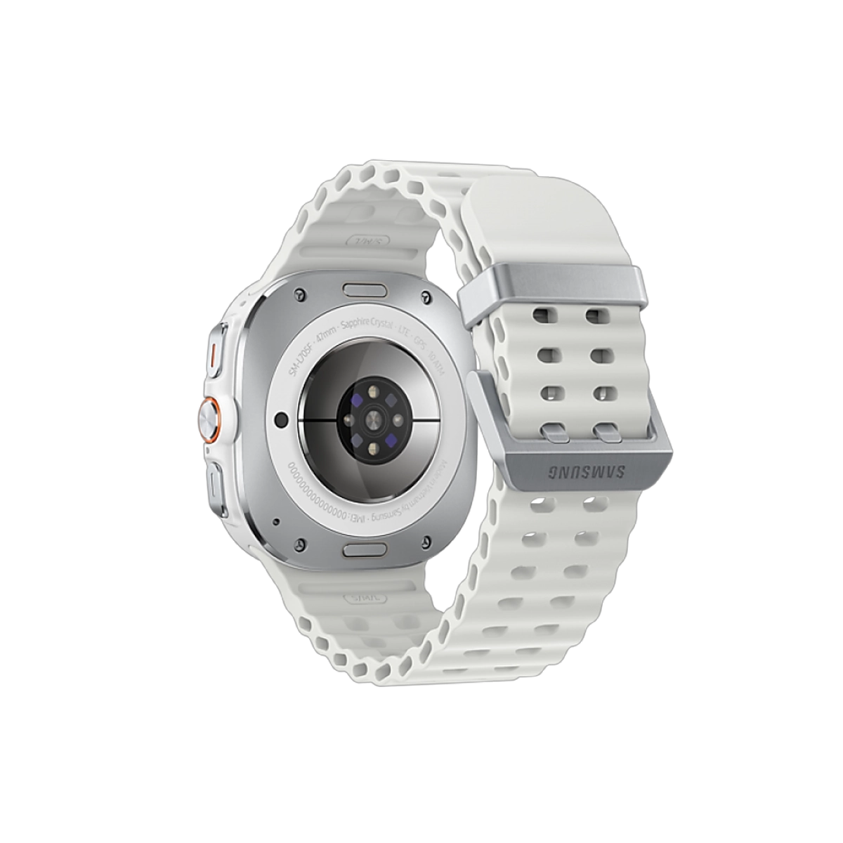 Фото Умные часы Samsung Galaxy Watch Ultra, 47 мм, титан, ремешок Marine, Белый титан