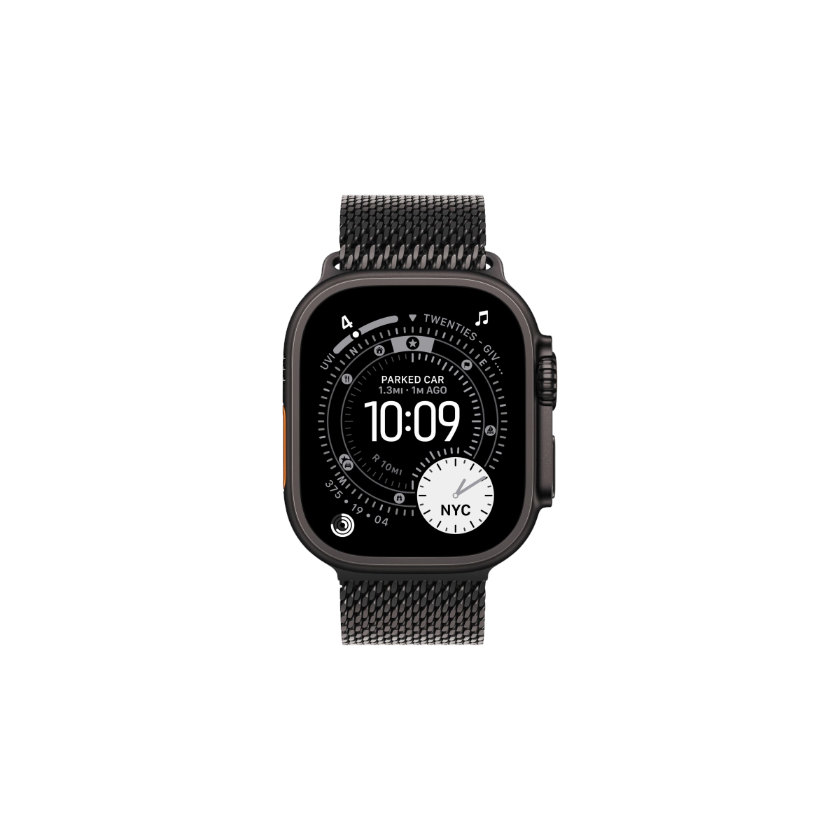 Фото Apple Watch Ultra 3, 49 мм, Black Titanium Milanese Loop Black