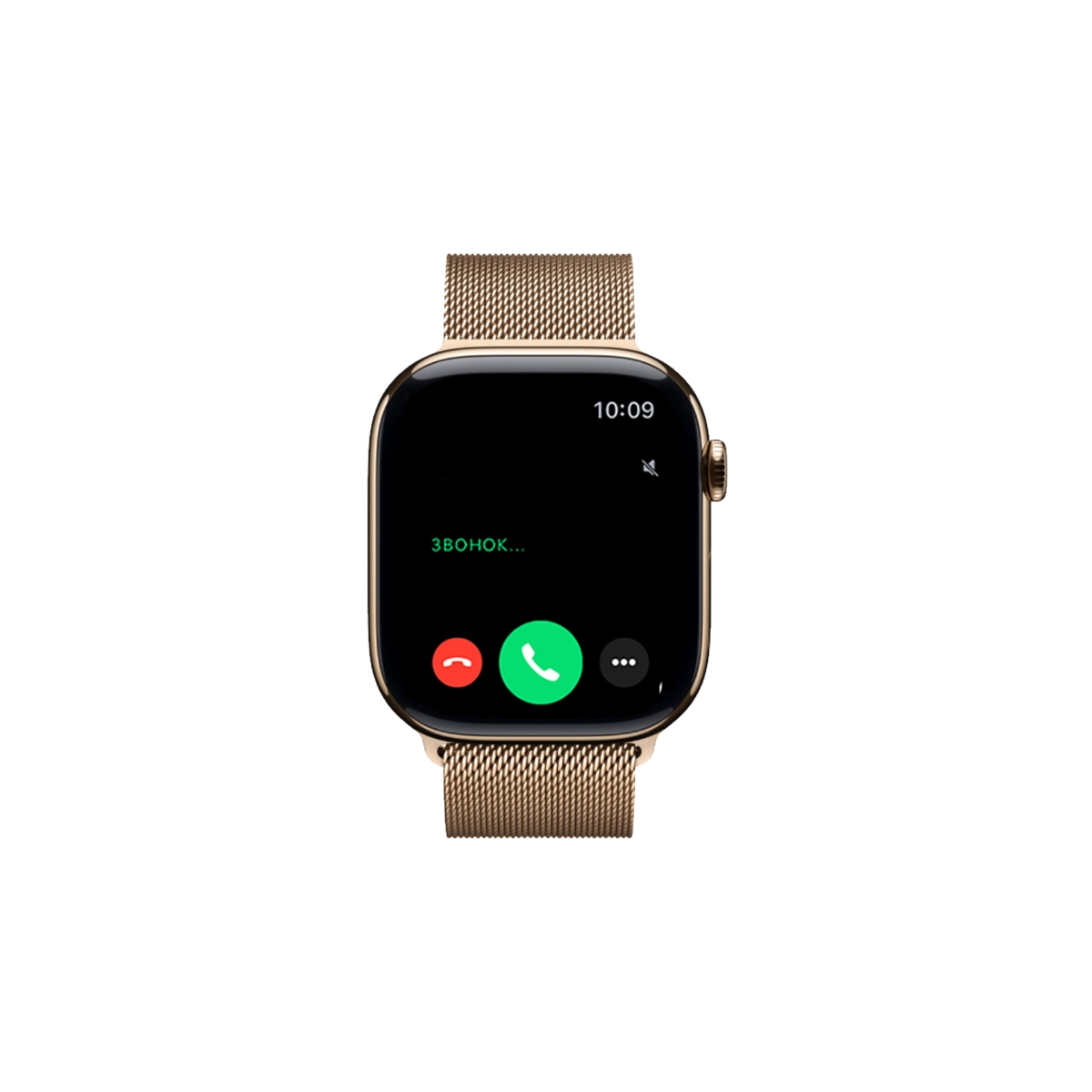 Фото Часы Apple Watch Series 11, 42 мм, титан золотой, миланский сетчатый браслет