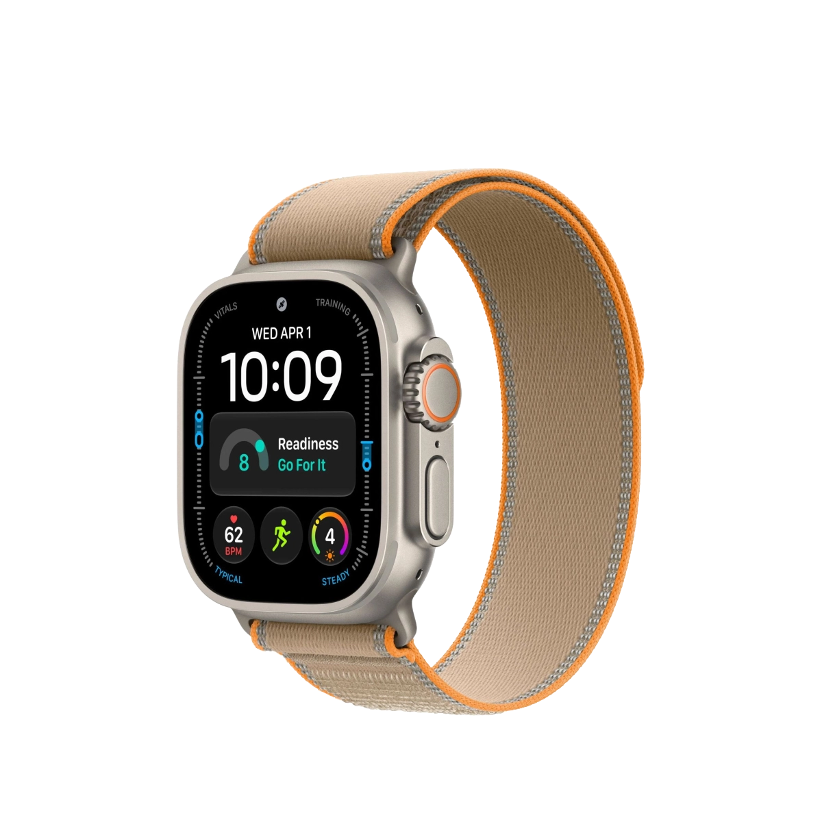 Фото Apple Watch Ultra 4 GPS+Cellular, 49 мм, Natural Titanium Sand Trail Loop