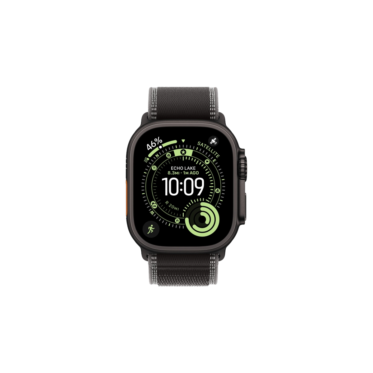 Фото Apple Watch Ultra 3, 49 мм, Black Titanium Bl/Charcoal Trail Loop