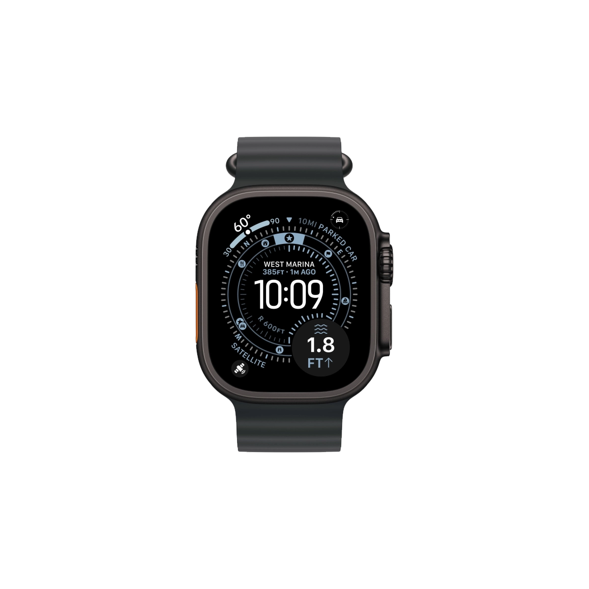 Фото Apple Watch Ultra 3, 49 мм, Black Titanium Black Ocean Band