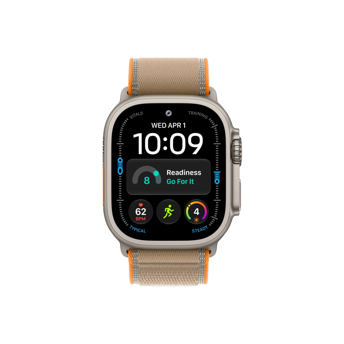 Фото Apple Watch Ultra 4 GPS+Cellular, 49 мм, Natural Titanium Sand Trail Loop