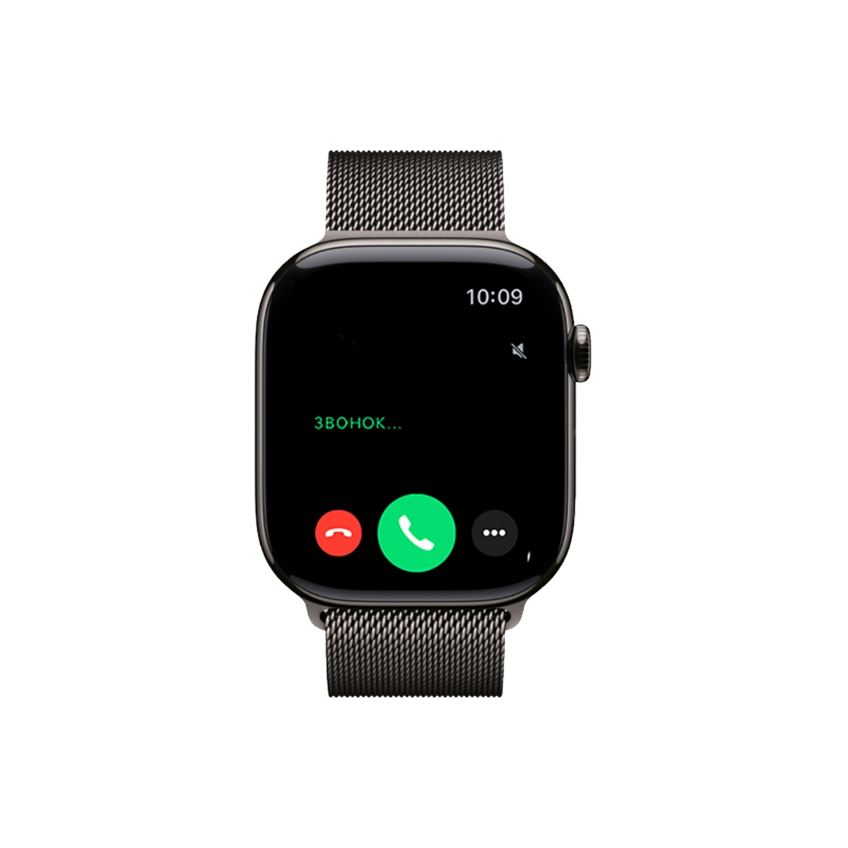 Фото Часы Apple Watch Series 11, 46 мм, титан синевато-серый, миланский сетчатый браслет