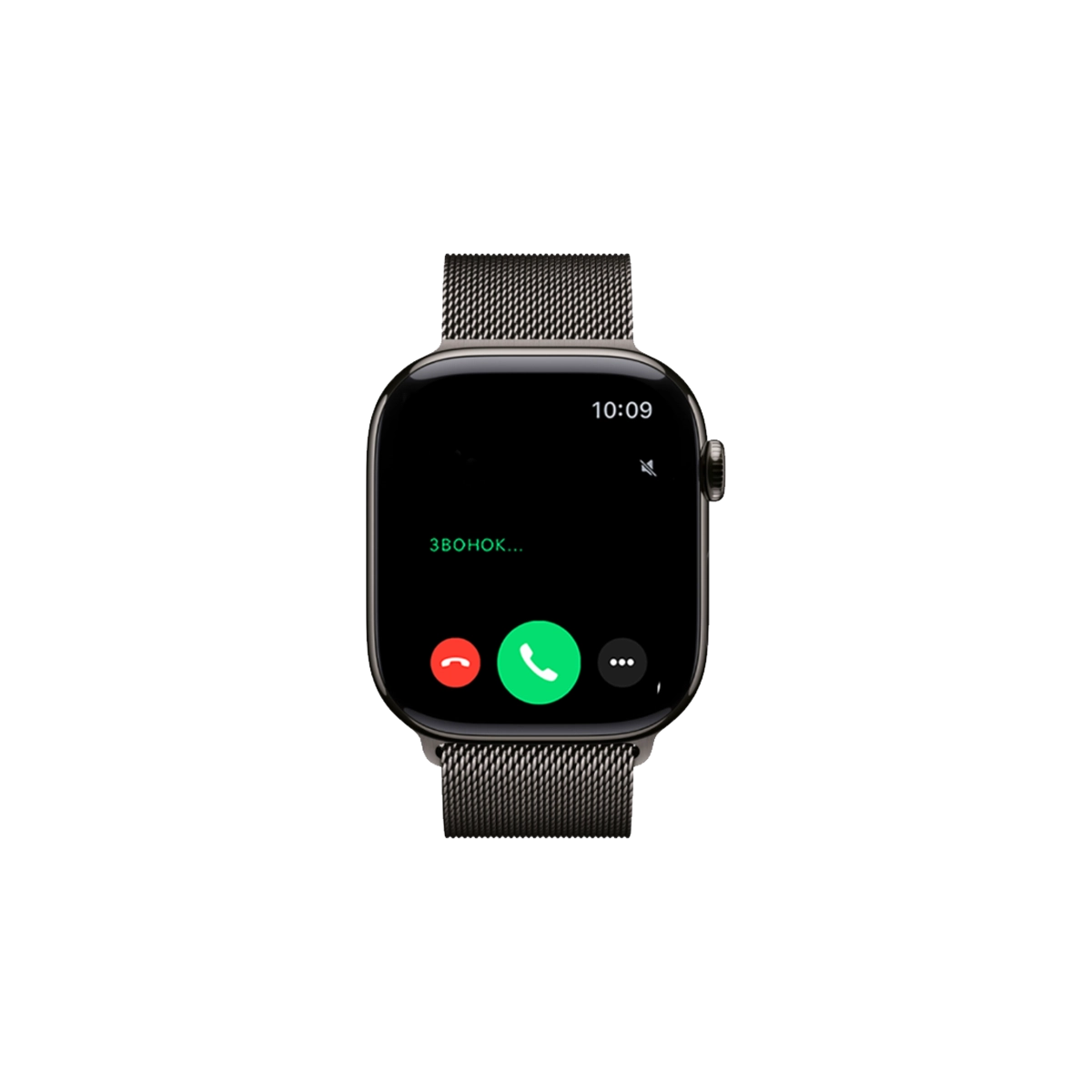 Фото Часы Apple Watch Series 11, 42 мм, титан синевато-серый, миланский сетчатый браслет
