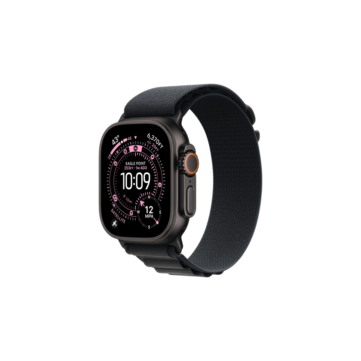 Фото Apple Watch Ultra 3, 49 мм, Black Titanium Black Alpine Loop