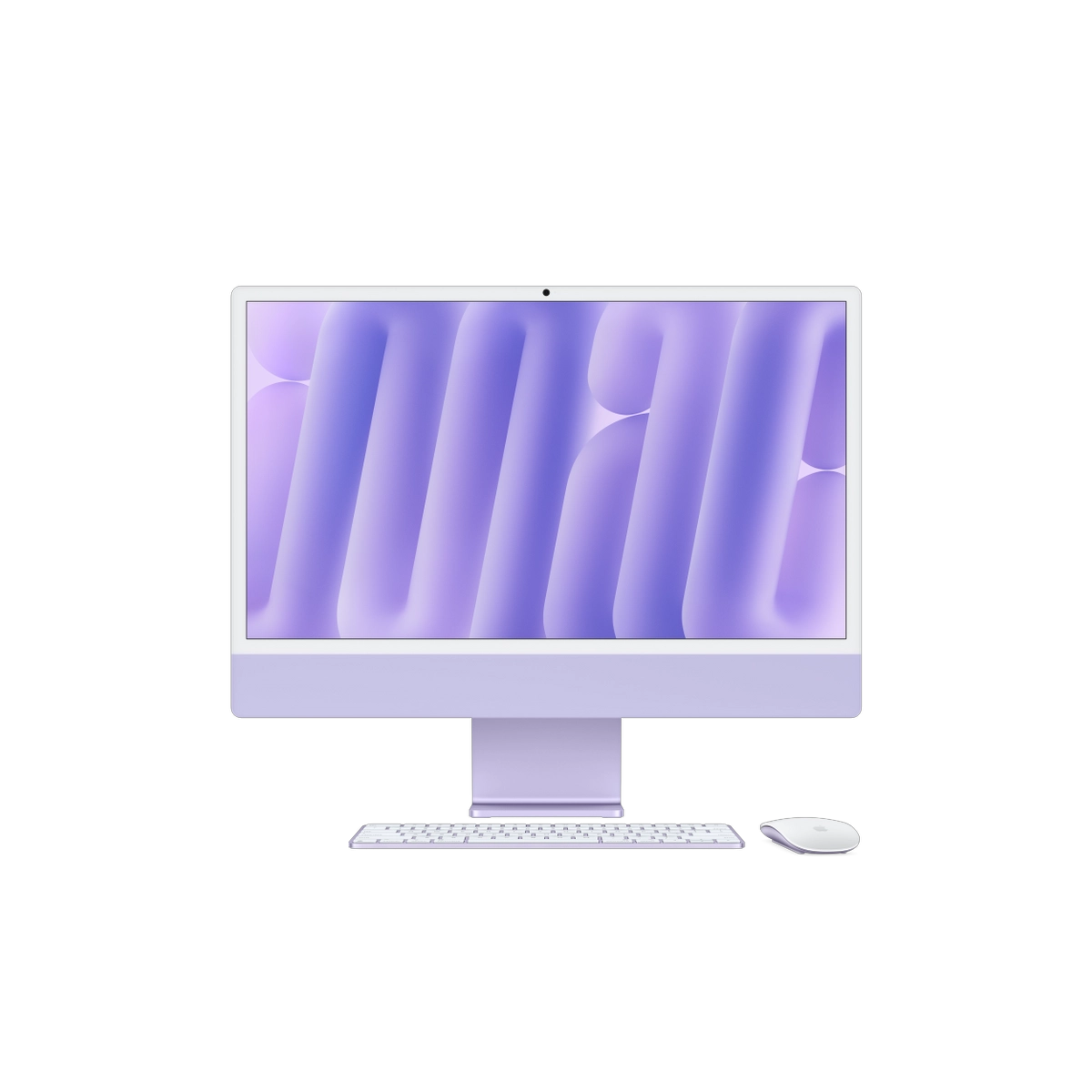 Фото Apple iMac 24" Retina 4,5K (M4 8C CPU, 8C GPU, 2024), 16 ГБ, 256 ГБ SSD, фиолетовый