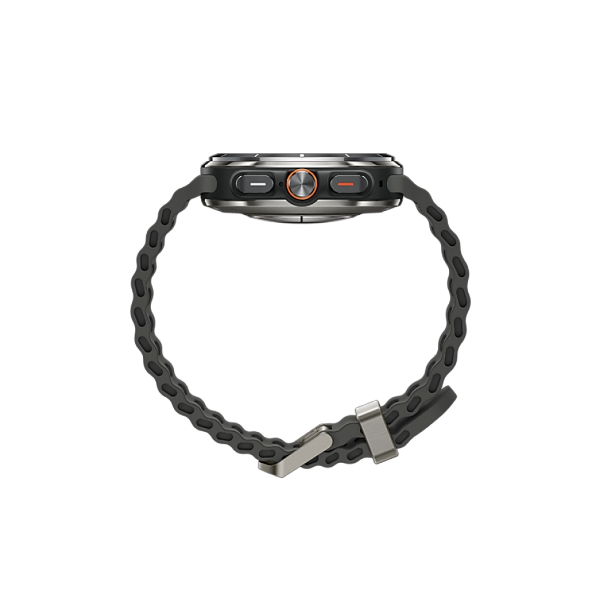 Фото Умные часы Samsung Galaxy Watch Ultra, 47 мм, титан, ремешок Marine, Серебряный титан
