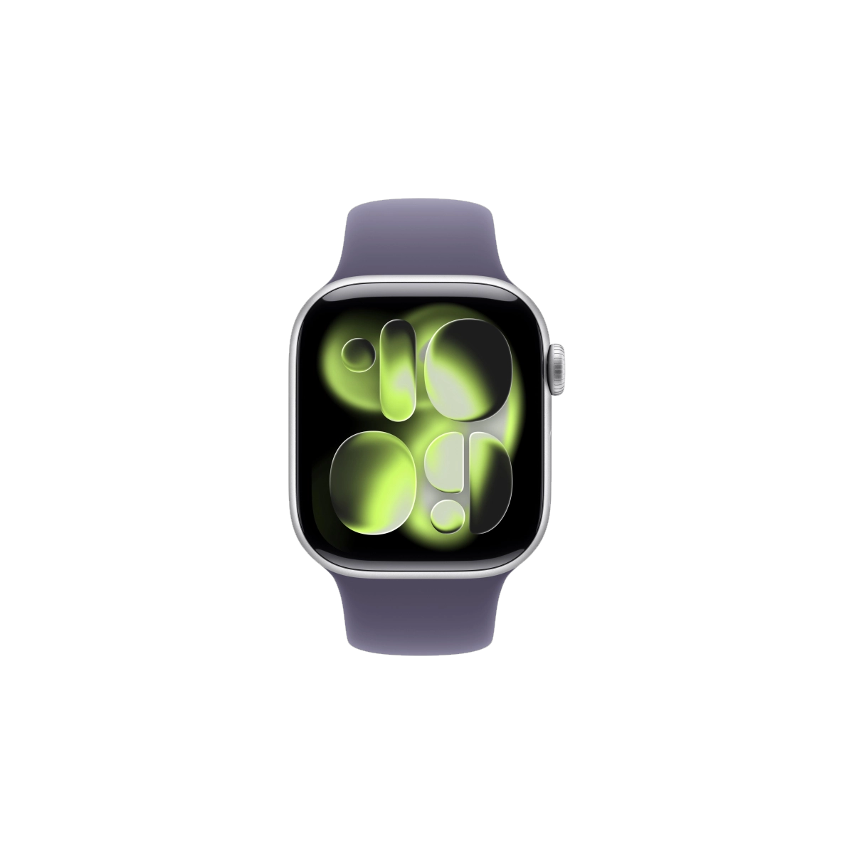 Фото Apple Watch Series 11, 46 mm, Silver Aluminium Purple Fog Sport Band
