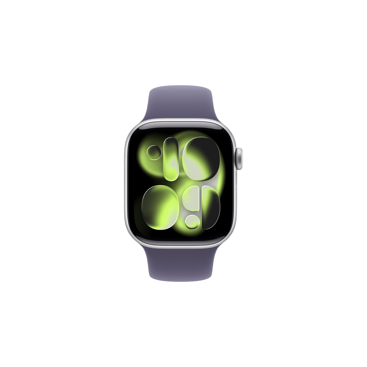 Фото Apple Watch Series 11, 46 mm, Silver Aluminium Purple Fog Sport Band